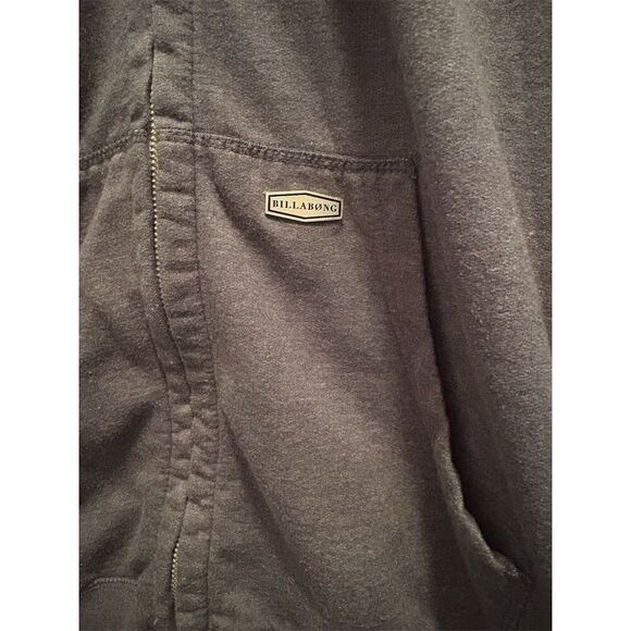 Billabong Men's Gray Full Zip Lightweight Hoodie Size L - Picture 2 of 9
